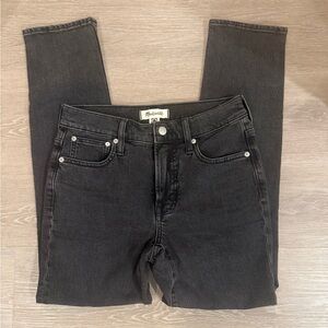 Madewell Mid-Rise Perfect Vintage Jeans Size 25 Black Straight Leg